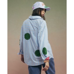 RI Blue Smiley stripe shirt £56