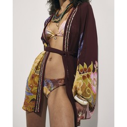RI Brown Floral Oriental Kimono£59 3