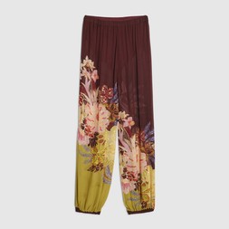 RI Brown Oriental Print Trousers £59 4
