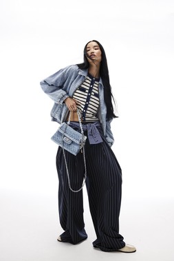 RI Navy Pinstripe Tailored Trousers £49