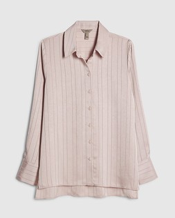 RI Pink Satin Stripe Blouse £36