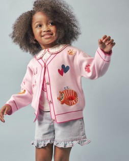 RI Pink Tiger Knit Cardi £29