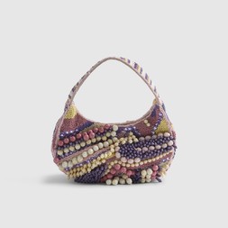 RI Purple Chunky Beaded Shoulder Bag £56 2