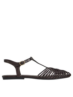 Tu Brown Caged Snake Sandals, £20