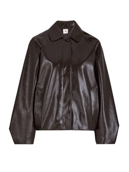 Tu Brown Gloss PU Bubble-Hem Jacket, £40