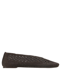 Tu Brown Raffia Ballerinas, £18