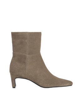 Tu Neutral Suede Blade-Heel Ankle Boot £50