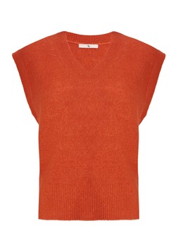 Tu Orange V-Neck Step-Hem Tank £16