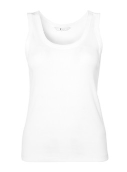 Tu White Ribbed Vest, &pound;5