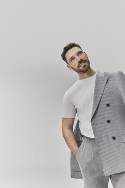 Autograph Jacket £129, Autograph Trousers £70, Autograph T-shirt £20, Shoes £65 (4)
