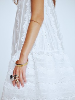 Per Una Dress £55 Autograph  Bangles £35 Rings £20 / £12.50 / £12.50