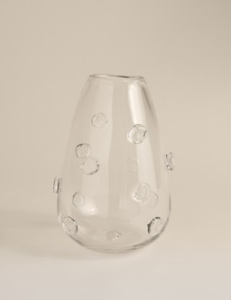 M&S 3D RAISED BOBBLE GLASS VASE £19.50