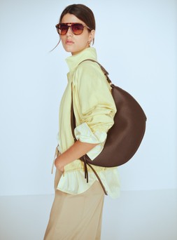 M&S Jacket £50 M&S Shirt £28 M&S Top £24 M&S Trousers £40 Sunglasses £16 Bag £26