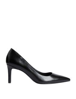 M&S Mid Heel Pointed Court Shoes, Black, £30