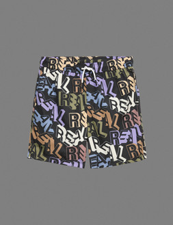 M&S Real' Slogan Printed Swim Shorts (6-16 Yrs) £10