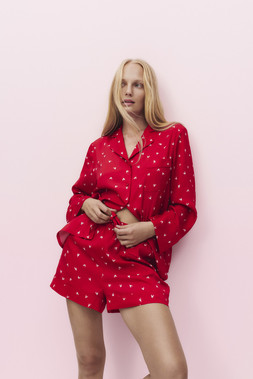 M&S SATIN SHORT PYJAMA SET £30