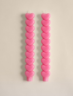 M&S SCENTIMENTS™ 2 PACK HEART ​DINNER CANDLES £8​