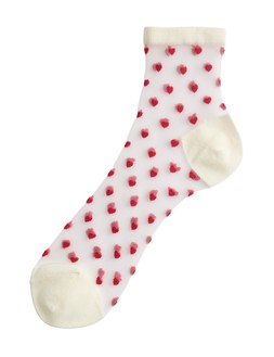 M&S Sheer Heart Ankle High Socks £6