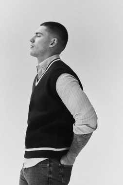 M&S Vest £30, Shirt £30, Jean £35, Loafer £65 (3)