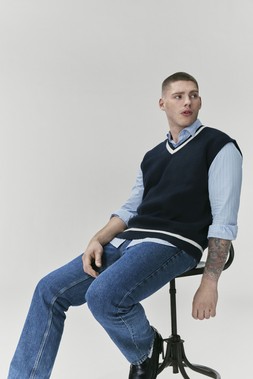 M&S Vest £30, Shirt £30, Jean £35, Loafer £65 (7)