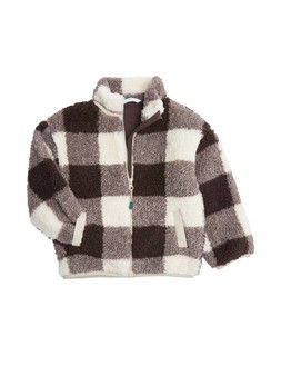 M&S Borg Checked Fleece Lined Jacket (2-8 Yrs) £20