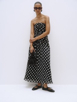 M&S Collection Dress £79 (April), Earrings £14, Shoes £29.50 (March)