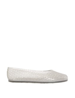 M&S Jelly Slip On Ballet Pumps £19.50 Silver