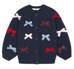 M&S Navy Bow Cardigan £18