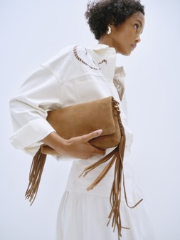 M&S Collection Earrings £12.50 Per Una Bag £89 Per Una Shirt £49.50 Per Una Skirt £59