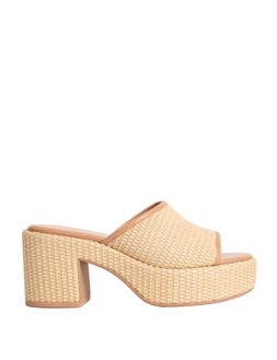 M&S Raffia Woven Platform Peep Toe Mules £59