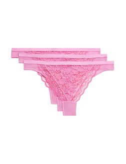 M&S 3 Pck Lace Thong £10