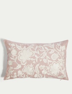 M&S Embroidered Bolster Cushion &pound;29.50