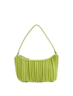 M&S Lime Pleated Shoulder Bag 29.50