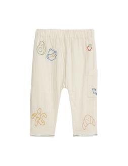 M&S Pure Cotton Food Embroidery Trousers (0-3 Yrs) £12
