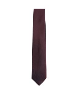 M&S SARTORIAL Textured Pure Silk Tie Dark Burgundy £20