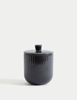M&S Small Ribbed Storage Jar £8 (2)